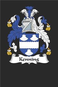 Kenning: Kenning Coat of Arms and Family Crest Notebook Journal (6 x 9 - 100 pages)