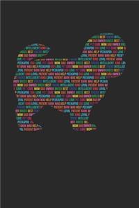 Peekapoo Journal - Peekapoo Notebook 'Word Cloud' - Gift for Peekapoo Lovers