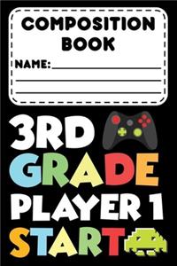 Composition Book 3rd Grade Player 1 Start