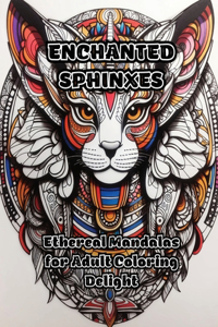 Enchanted Sphinxes: Ethereal Mandalas for Adult Coloring Delight