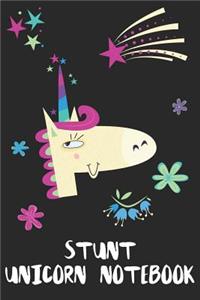 Stunt Performer Unicorn Notebook