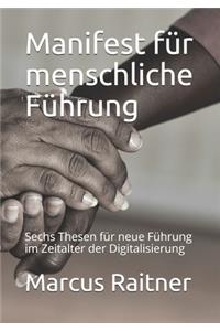 Manifest für menschliche Führung