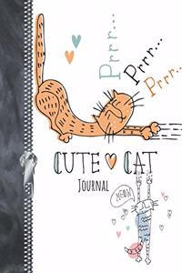 Cute Cat Journal Meow