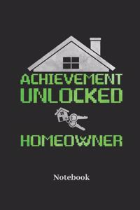 Achievement Unlocked Homeowner Notebook