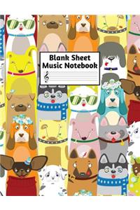 Blank Sheet Music Notebook