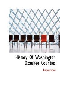 History of Washington Ozaukee Counties