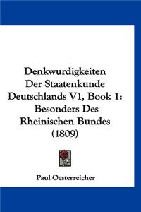 Denkwurdigkeiten Der Staatenkunde Deutschlands V1, Book 1