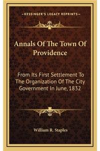 Annals of the Town of Providence