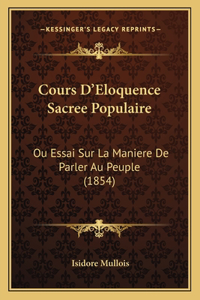 Cours D'Eloquence Sacree Populaire