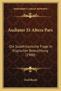 Audiatur Et Altera Pars