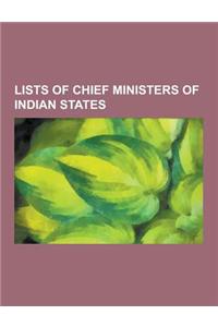 Lists of Chief Ministers of Indian States