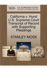 California V. Hurst U.S. Supreme Court Transcript of Record with Supporting Pleadings