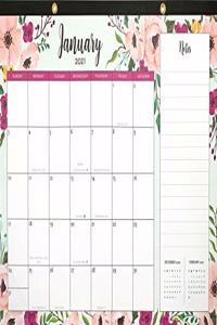 2021 Floral Desk Calendar Pad (with Stickers)