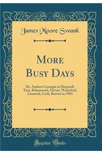 More Busy Days: Dr. Andrew Carnegie at Dingwall, Tain, Kilmarnock, Govan, Waterford, Limerick, Cork, Barrow in 1903 (Classic Reprint)
