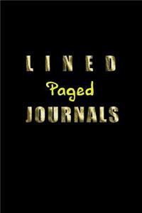 Lined Paged Journals