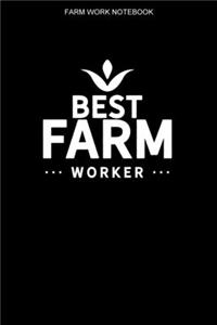 Farm Worker Notebook: 100 Pages - Graph Paper Grid Interior - Farmer Logbook - Farming Notes