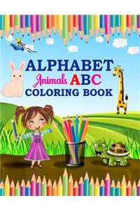 Alphabet Animal ABC Coloring Book