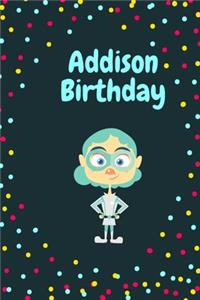Addison Birthday Cute Hero Gift _ Addison Notebook