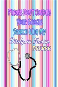 Please Don't Confuse Your Google Search With My Dialysis Nurse Degree