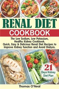 Renal Diet Cookbook: The Low Sodium, Low Potassium, Healthy Kidney Cookbook. Quick, Easy & Delicious Renal Diet Recipes to Improve Kidney Function and Avoid Dialysis. 21