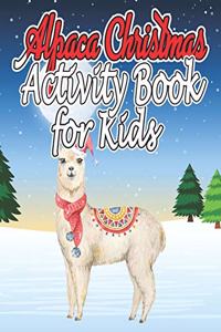 Alpaca Christmas Activity Book for Kids