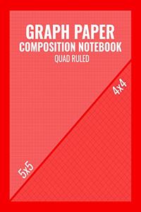 Graph Paper Composition Notebook Quad Ruled