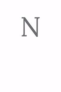 Buchstabe N Notizbuch