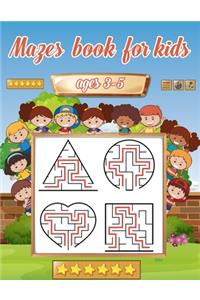 Mazes book for kids ages 3-5