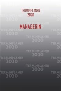 Terminplaner 2020 Managerin