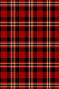 2020 Weekly Planner Lumberjack Plaid Tartan Red Black Tan 134 Pages