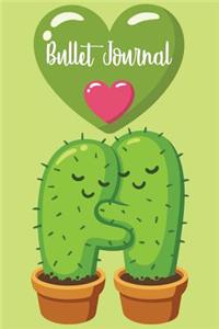 Bullet Journal: Awesome Cactus Bullet Journal - 120-Page 1/2 Inch Dot Grid Cactus Notebook - 6 X 9 Perfect Bound Paperback