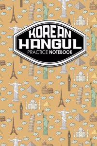 Korean Hangul Practice Notebook