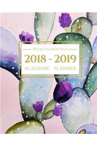 2018-2019 Academic Planner Weekly and Monthly