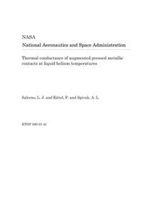 Thermal Conductance of Augmented Pressed Metallic Contacts at Liquid Helium Temperatures