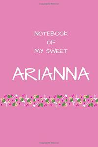 Notebook of my sweet Arianna