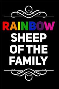 Rainbow Sheep of the Family: 110-Page Blank Lined Journal