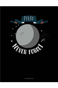 Pluto Never Forget: 4 Column Ledger