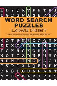 Word Search Puzzles Large Print