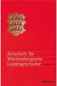 Zeitschrift Fur Wurttembergische Landesgeschichte