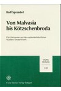 Von Malvasia Bis Kotzschenbroda