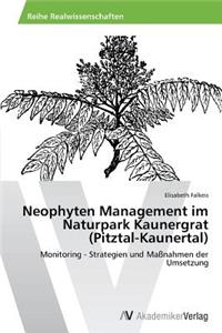 Neophyten Management im Naturpark Kaunergrat (Pitztal-Kaunertal)
