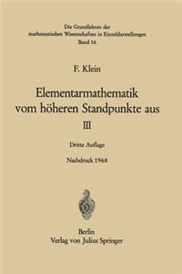 Elementarmathematik Vom Hoheren Standpunkte Aus