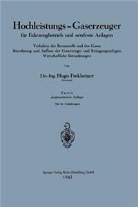 Hochleistungs-Gaserzeuger Für Fahrzeugbetrieb Und Ortsfeste Anlagen