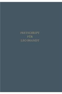 Festschrift für Leo Brandt zum 60. Geburtstag