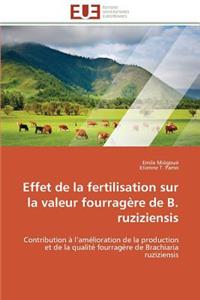 Effet de la Fertilisation Sur La Valeur Fourragère de B. Ruziziensis