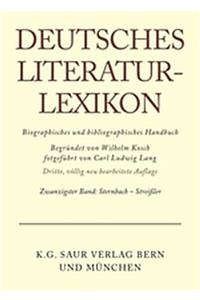 Deutsches LiteraturLexikon, Band 20, Sternbach  Streiler