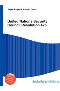 United Nations Security Council Resolution 425