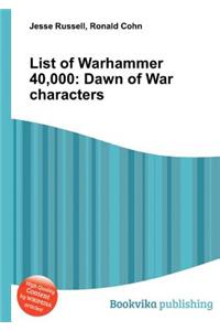 List of Warhammer 40,000