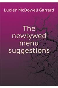 The newlywed menu suggestions