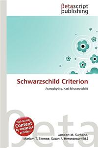 Schwarzschild Criterion